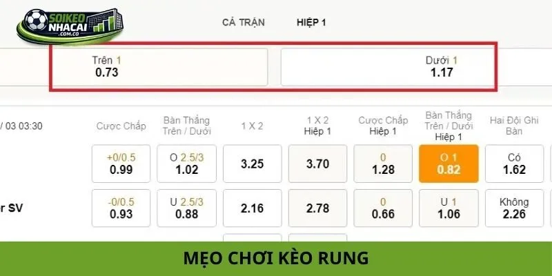 Mẹo chơi kèo rung