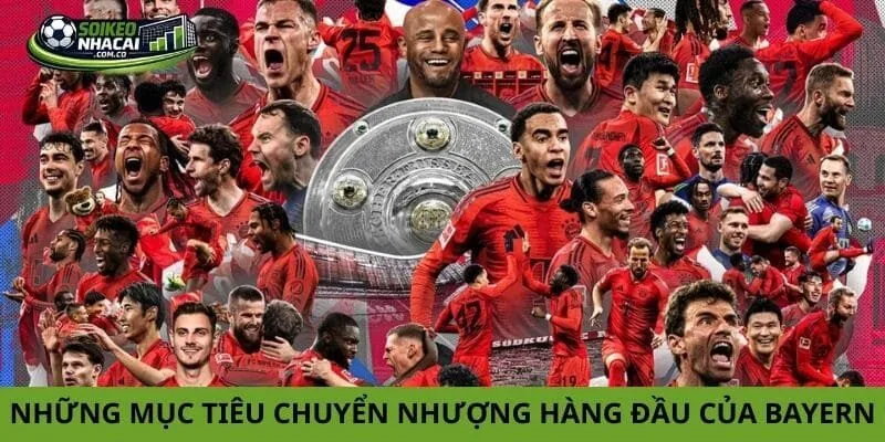 Những mục tiêu chuyển nhượng hàng đầu của câu lạc bộ Bayern