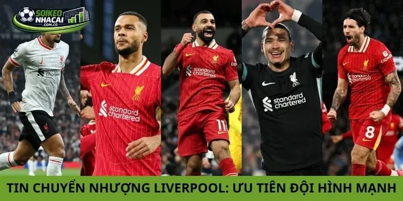 Tin chuyển nhượng Liverpool: Ưu tiên đội hình mạnh
